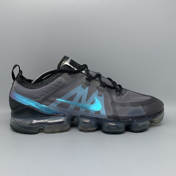 Nike Air VaporMax 2019 Black Grey Blue Running Shoes AR6631-001 Men\'s Sz 11.5 main image 4